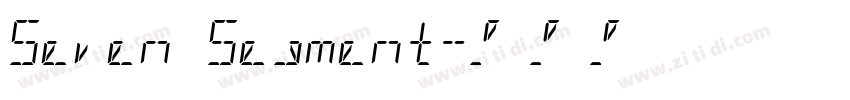 Seven Segment字体转换